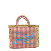 Borsa a mano SAINT BARTH VANITY MINI STRAW - Stripes 0188H